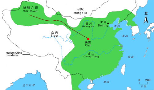 Expanded empire of Western Han Dynasty