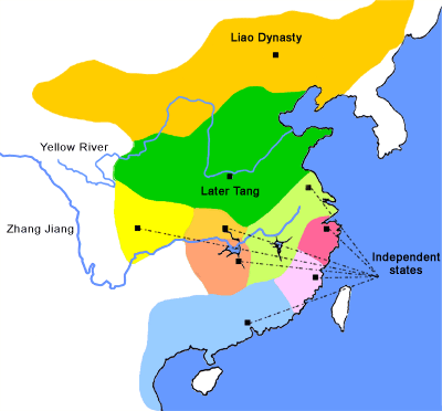 Territories of China in 930AD
